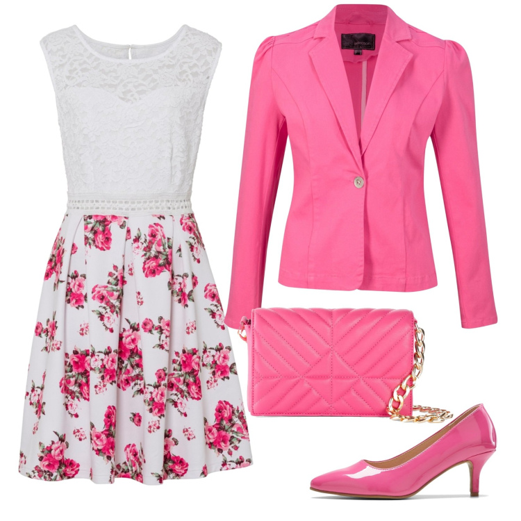 Outfit donna - Super romantica. Stile Romantica per Serata fuori. Abbinamento con camicie a manica corta, vestiti, décolleté, borse a mano.