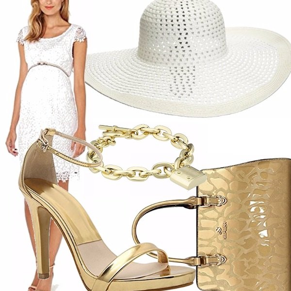 Outfit White & gold....