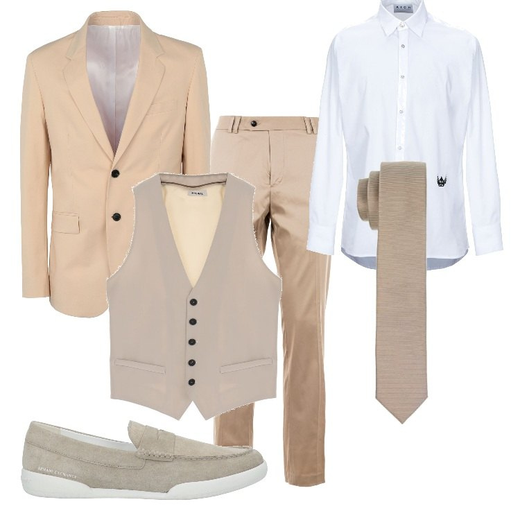 Outfit uomo - Festa di laurea. Stile Business/Elegante per Cerimonia. Abbinamento con camicie, giacche, scarpe stringate, gilet, pantaloni, cravatte.