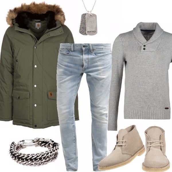 Outfit PARKA & CLARKS