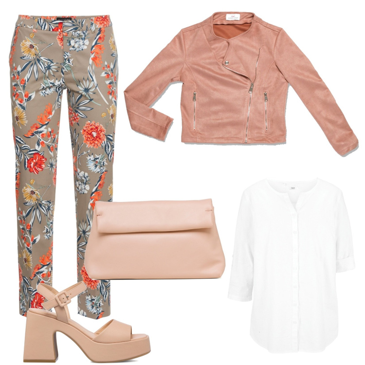 Outfit donna - Romantica a modo mio. Stile Romantica per Ufficio. Abbinamento con camicie, pantaloni, cappotti, sandali in pelle, borse a tracolla.