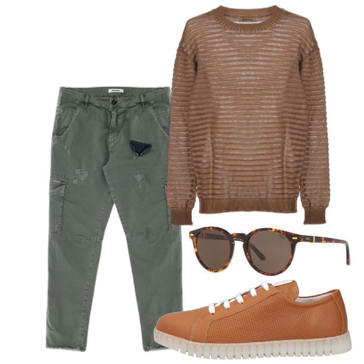 Outfit uomo - Il ragazzo della porta accanto. Stile Urban per Tutti i giorni. Abbinamento con sneakers, pantaloni, maglieria, occhiali da sole.