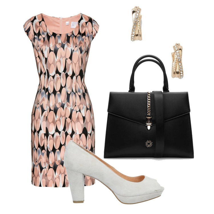 Outfit donna - Vintage. Stile Vintage retrò per Cerimonia. Abbinamento con vestiti a tubino, décolleté, borse a mano, orecchini.