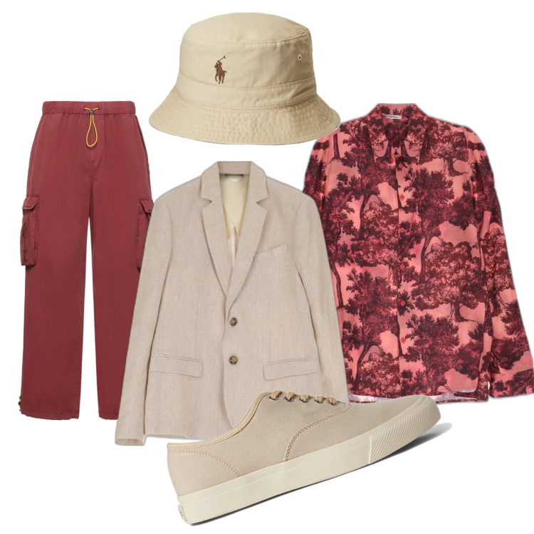 Outfit uomo - Oggi sembra autunno…. Stile Trendy per Ufficio. Abbinamento con giacche, camicie, sneakers, cappelli con visiera, pantaloni cargo.