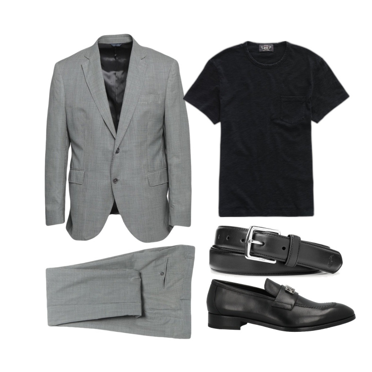 Outfit uomo - Ghost outfitter - giugno. Stile Business/Elegante per Serata speciale. Abbinamento con abiti, scarpe stringate, t-shirt, cinture.