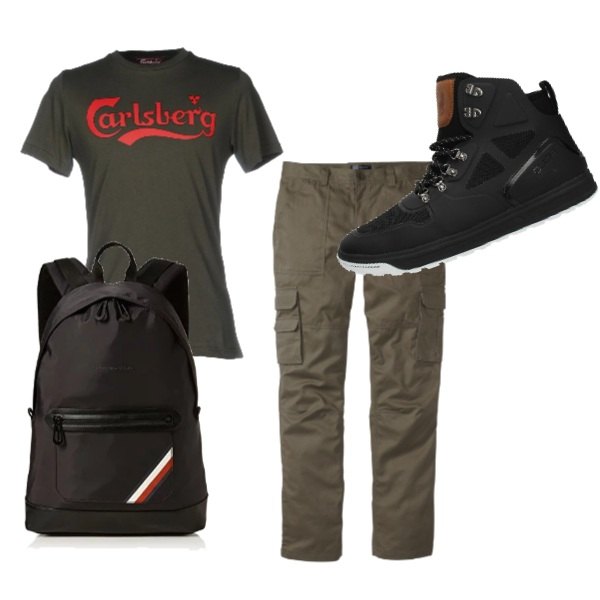 Outfit uomo - Escursione..si parte!!!. per Tutti i giorni. Abbinamento con pantaloni cargo.