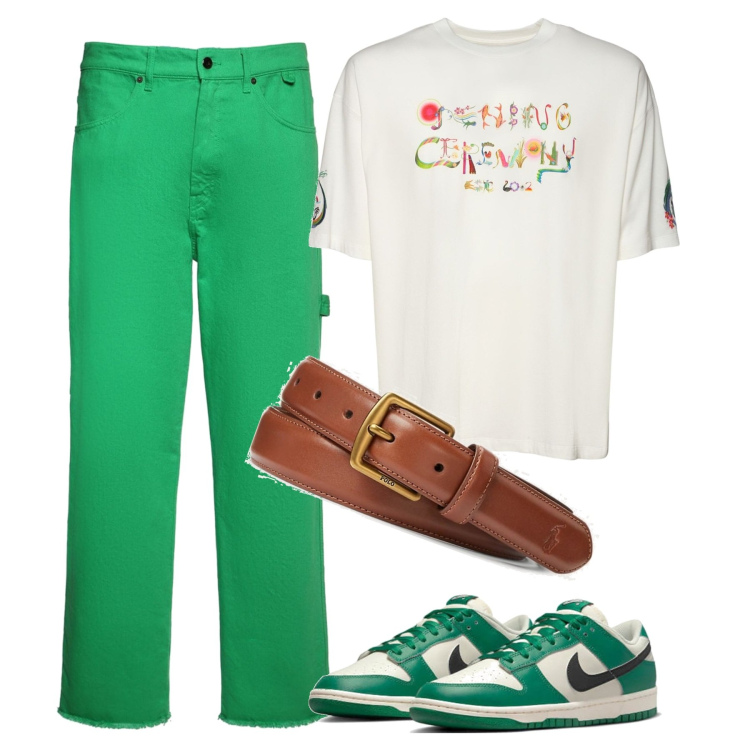 Outfit uomo - Caravan. Stile Casual per Tutti i giorni. Abbinamento con sneakers, cinture, pantaloni, t-shirt.