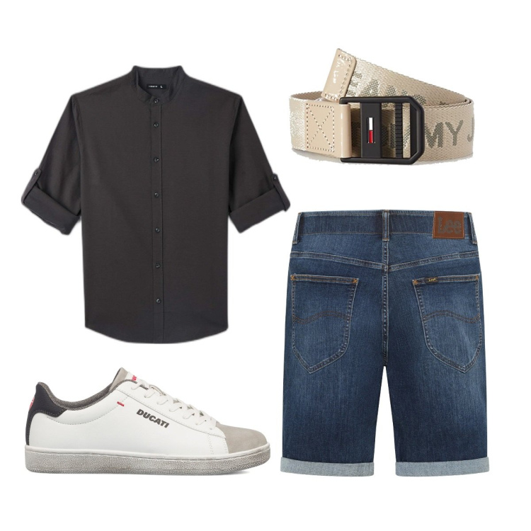 Outfit uomo - Un bel tipo. Stile Trendy per Tutti i giorni. Abbinamento con camicie, sneakers, jeans, cinture.