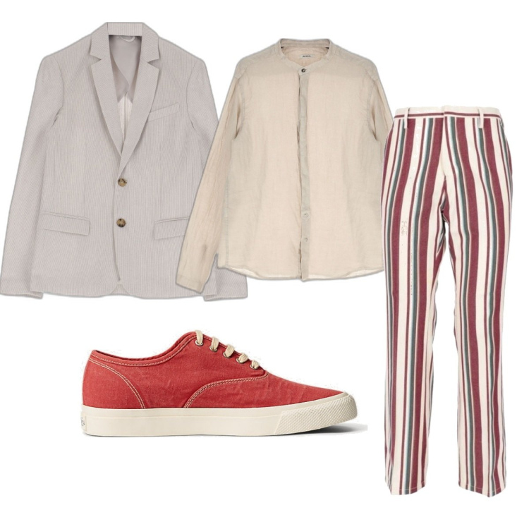 Outfit uomo - Total look #1665273. Stile Trendy per Tutti i giorni. Abbinamento con pantaloni, giacche, camicie, sneakers.