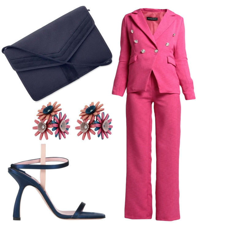 Outfit donna - Saldi Yoox. Stile Chic per Cerimonia. Abbinamento con vestiti, borse a spalla, orecchini, sandali col tacco.