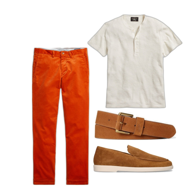 Outfit uomo - Ghost outfitter - luglio. Stile Trendy per Tutti i giorni. Abbinamento con t-shirt, cinture, pantaloni, scarpe stringate.