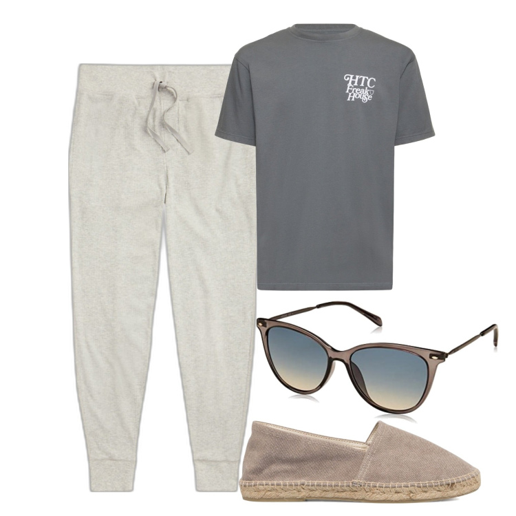 Outfit uomo - I pant Ralph Lauren. Stile Casual per Tutti i giorni. Abbinamento con pantaloni, espadrillas, t-shirt, occhiali da sole.