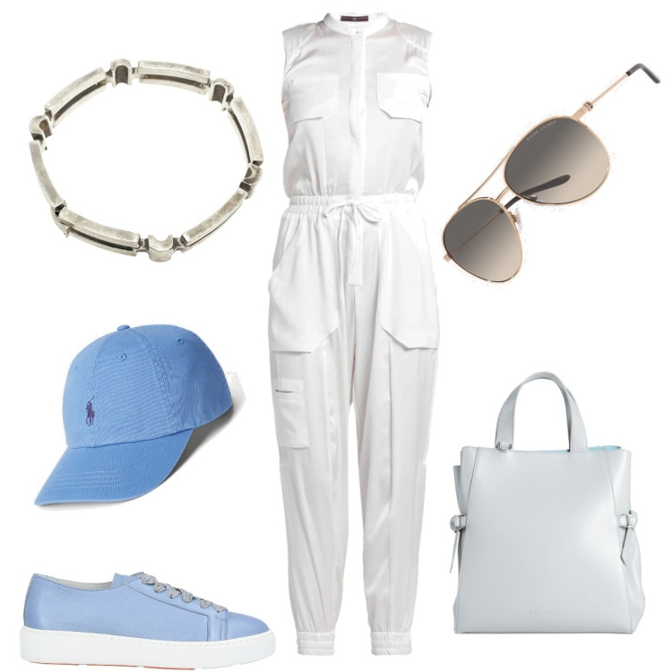 Outfit donna - Total look #1692072. Stile Basic per Tutti i giorni. Abbinamento con borse a mano, sneakers, tute, braccialetti, cappelli, occhiali da sole.
