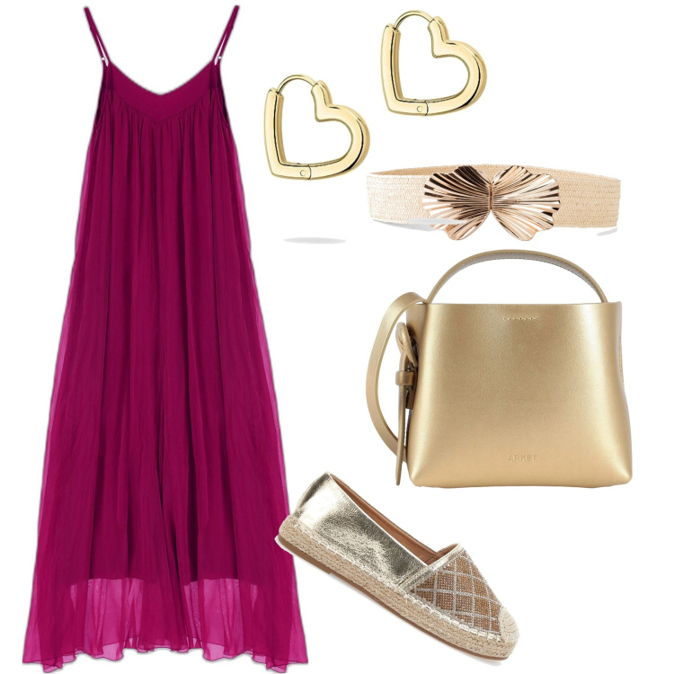 Outfit donna - Per la serie #TUTE. Stile Casual chic per Tutti i giorni. Abbinamento con cinture, borse a mano, tute, espadrillas, orecchini.