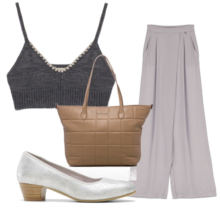 Outfit donna - Total look #1694038. Stile Trendy per Tutti i giorni. Abbinamento con gonne lunghe, top, pantaloni a palazzo, borse a spalla.
