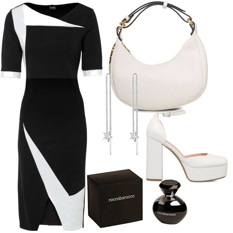Outfit donna - Arrivo..... Stile Bon Ton per Serata fuori. Abbinamento con vestiti a tubino, borse a mano, décolleté, orecchini, profumi.