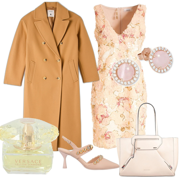 Outfit donna - Cena a lume di candela. Stile Bon Ton per Serata fuori. Abbinamento con décolleté, borse a mano, cappotti, vestiti a tubino, orecchini, profumi.