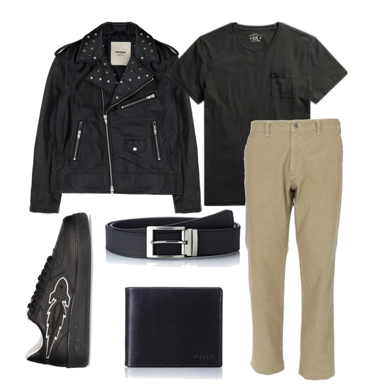 Outfit uomo - Ghost outfitter - settembre. Stile Urban per Serata speciale. Abbinamento con jeans dritti, giacche, t-shirt, sneakers, portafogli.