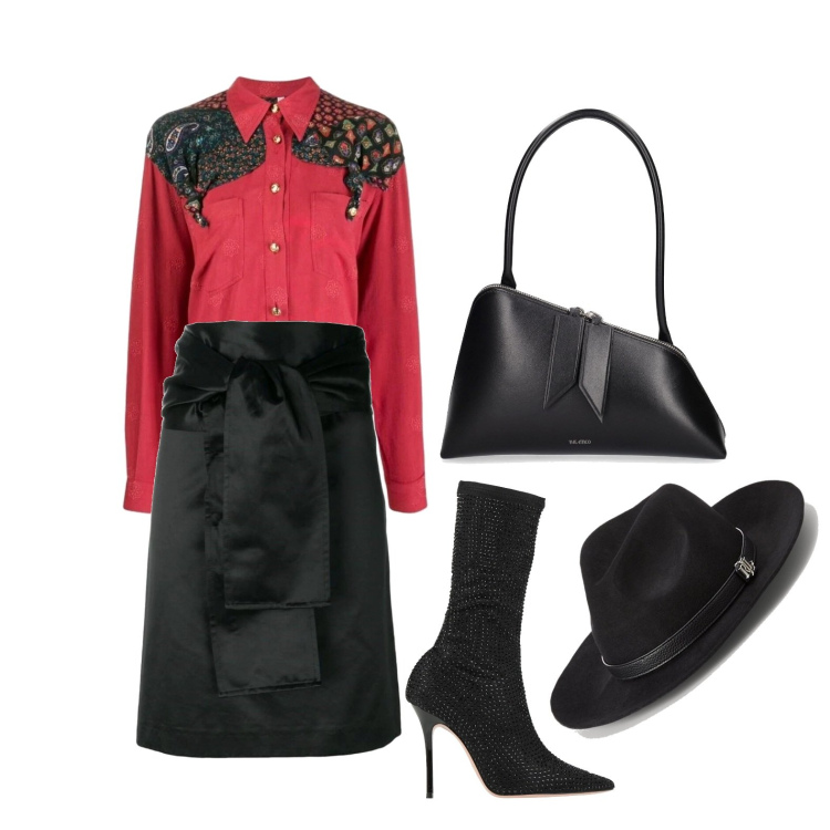 Outfit donna - Ghost outfitter - settembre. Stile Trendy per Tutti i giorni. Abbinamento con stivali, minigonne, camicie, sciarpe, borse a spalla.