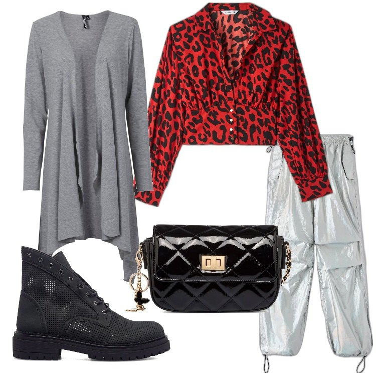 Outfit donna - Bantoa - Fall Winter Collections 2023. Stile Trendy per Tutti i giorni. Abbinamento con cardigans, pantaloni, bluse, borse a tracolla, stivaletti.