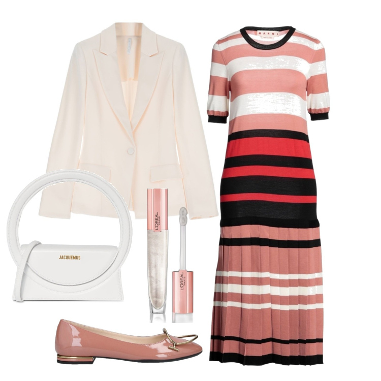 Outfit donna - Ghost outfitter - settembre. Stile Casual per Tutti i giorni. Abbinamento con vestiti midi/longuette, ballerine, gloss, cappotti, borse a mano.