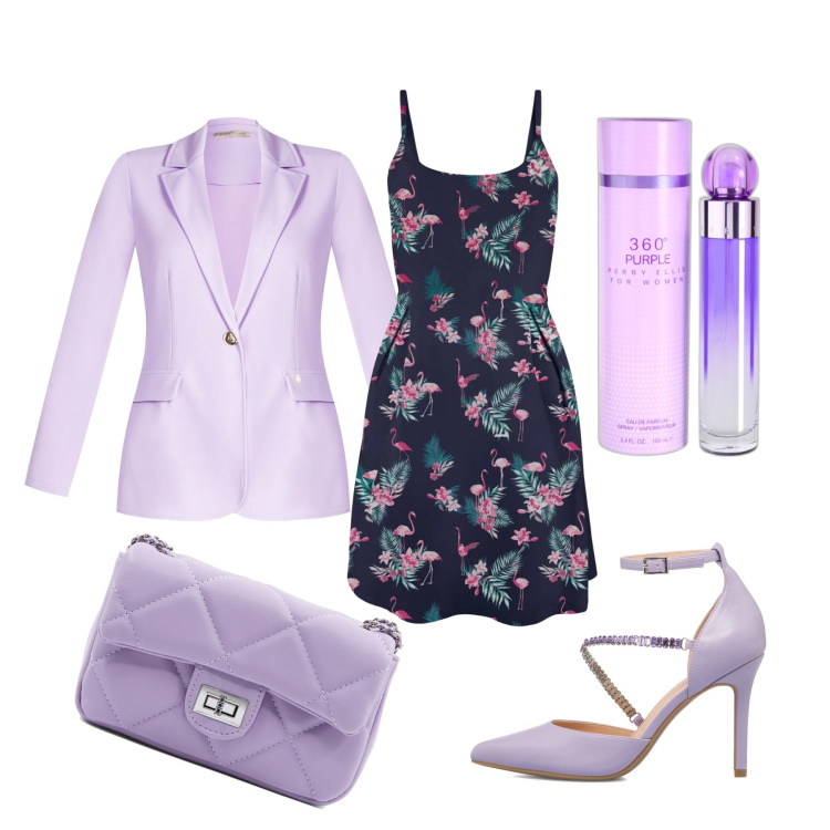 Outfit donna - Elegante da mattina a sera. Stile Bon Ton per Tutti i giorni. Abbinamento con vestiti, profumi, giacche, décolleté, borse a tracolla.