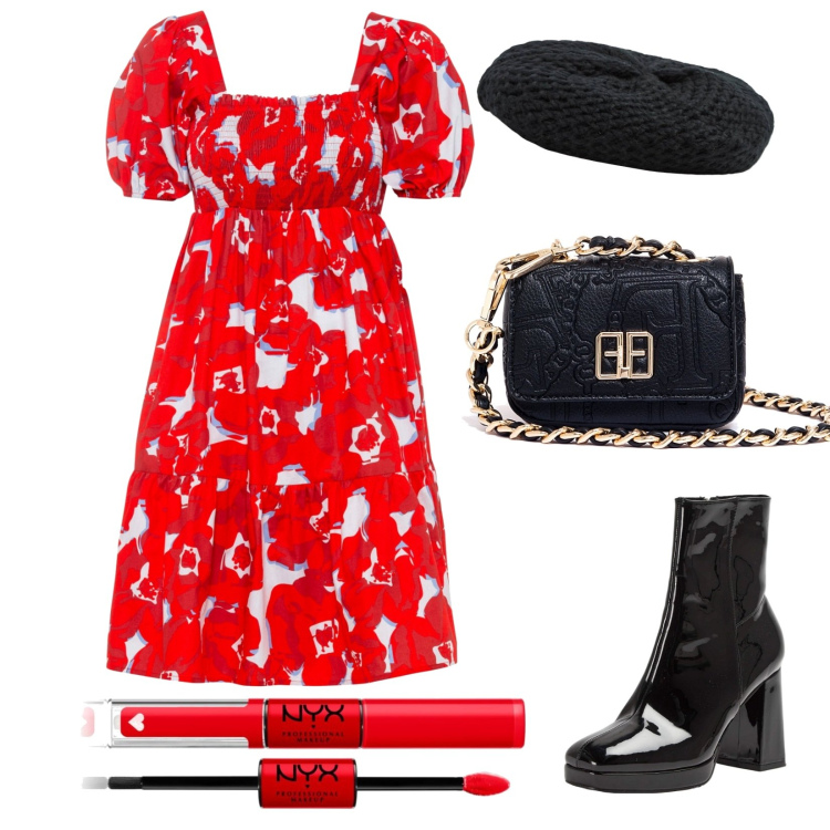 Outfit donna - Autunno che passione!. Stile Bon Ton per Tutti i giorni. Abbinamento con vestiti, rossetti, stivaletti, cappelli e berretti, marsupi.