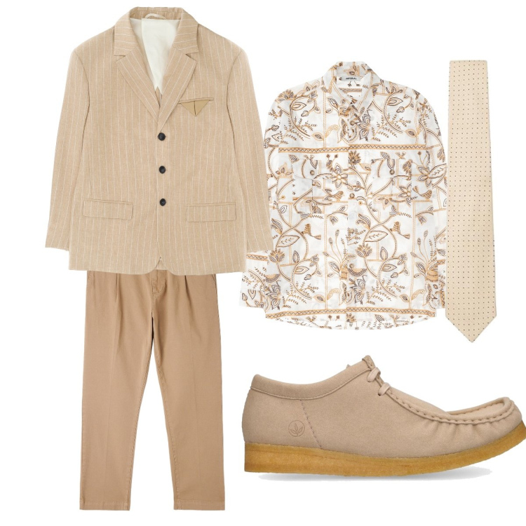 Outfit uomo - Il papà della cresimanda. Stile Casual per Cerimonia. Abbinamento con camicie, giacche, pantaloni chino, scarpe stringate, cravatte.