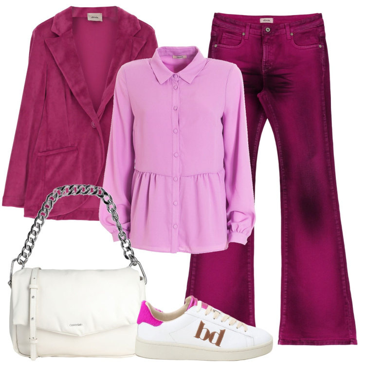 Outfit donna - Pomeriggio al centro commerciale. Stile Urban per Tutti i giorni. Abbinamento con borse a spalla, camicie, sneakers, pantaloni, giacche.