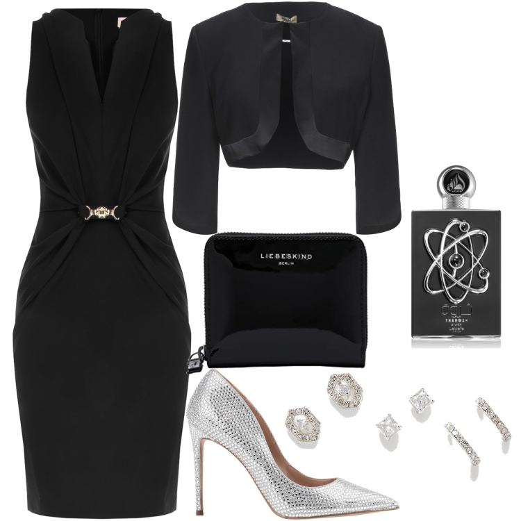 Outfit donna - Orecchini Perfetti per qualsiasi look. Stile Glamour per Serata fuori. Abbinamento con blazer, décolleté, profumi, vestiti midi/longuette, orecchini, portafogli.