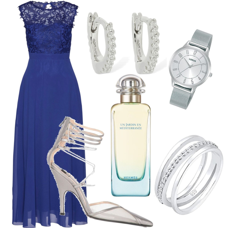 Outfit donna - cerimonia e..... per Cerimonia. Abbinamento con vestiti lunghi, décolleté, profumi, anelli, orecchini, orologi.