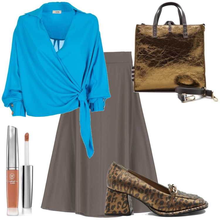 Outfit donna - I mocassini leopardati. Stile Bon Ton per Serata fuori. Abbinamento con gloss, bluse, gonne longuette, borse a mano, décolleté.