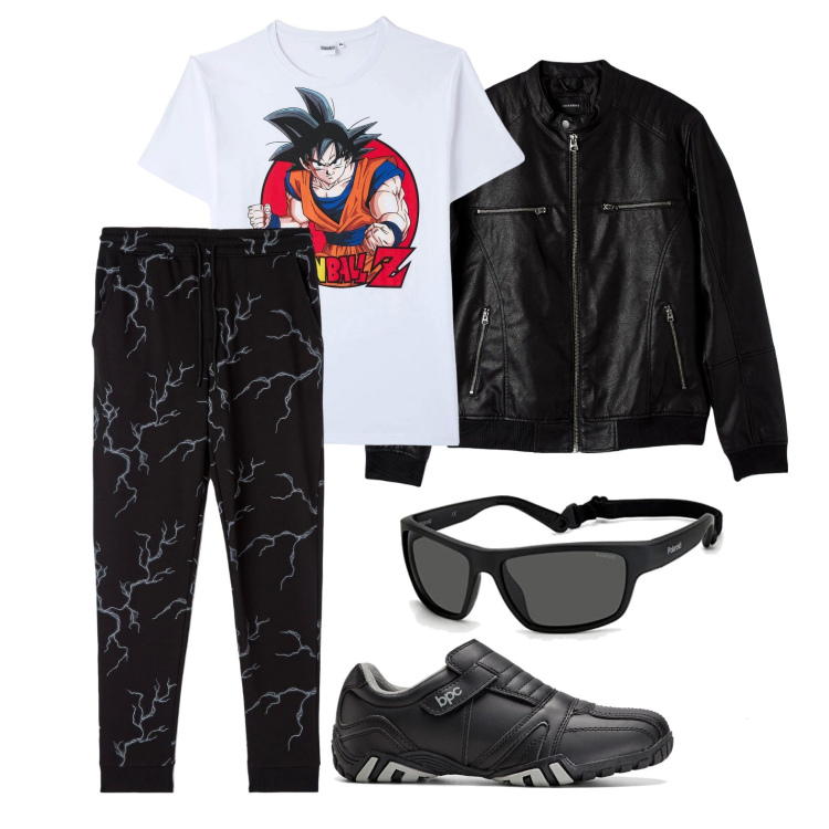Outfit uomo - Ghost outfitter - ottobre. Stile Casual per Tutti i giorni. Abbinamento con scarpe stringate, t-shirt, cappotti, pantaloni, occhiali da sole.