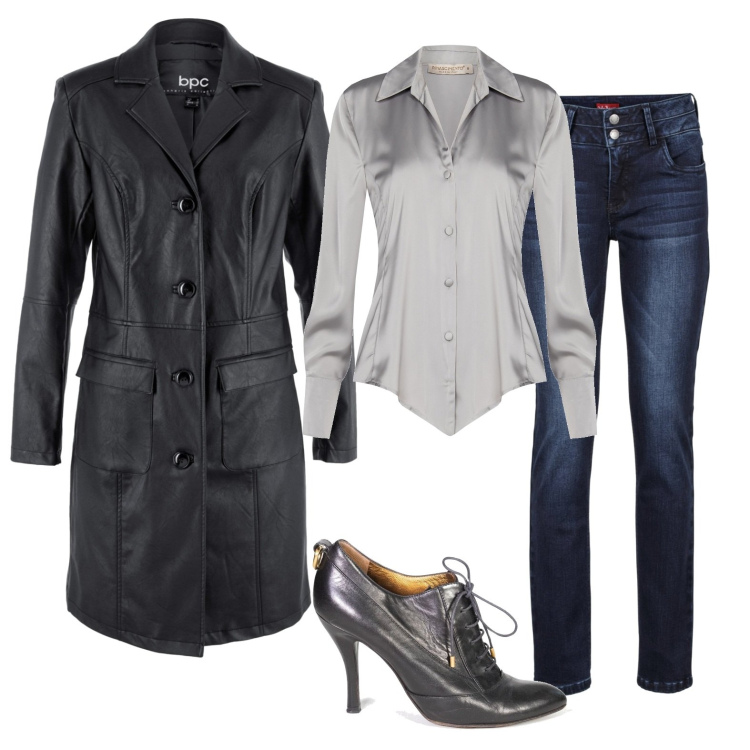 Outfit donna - Lo stivaletto Bally. Stile Casual chic per Serata fuori. Abbinamento con jeans, blazer, décolleté, camicie.