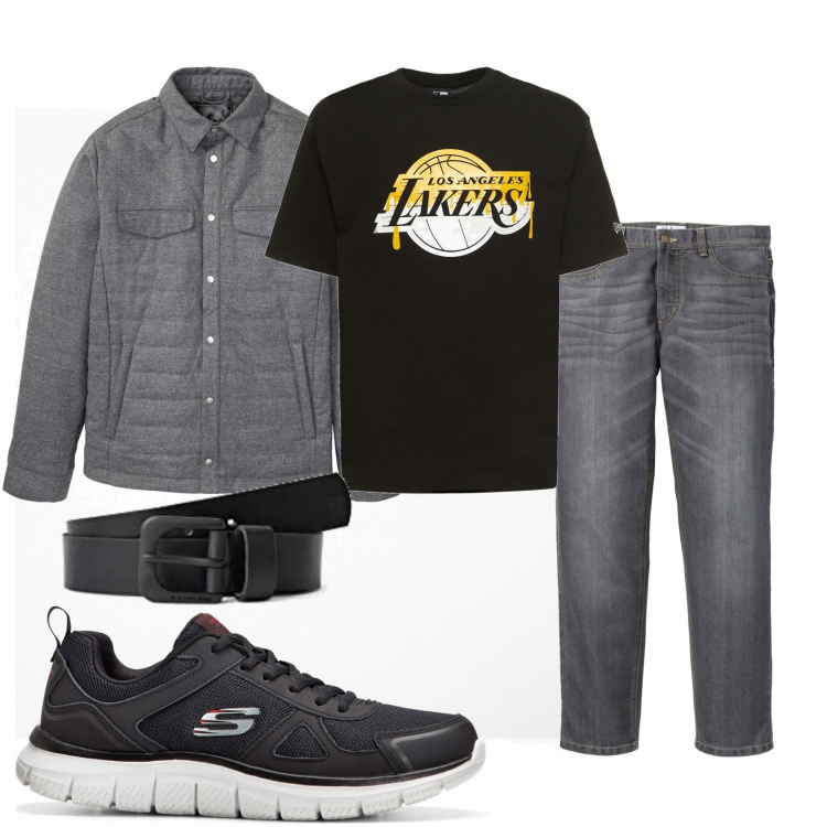 Outfit uomo - Rock semplice. Stile Biker Rock per Tutti i giorni. Abbinamento con jeans dritti, giacche, sneakers, t-shirt, cinture.