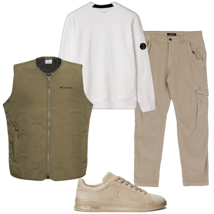 Outfit uomo - Praticità quotidiana. Stile Casual per Tutti i giorni. Abbinamento con pantaloni, sneakers, felpe, piumini.