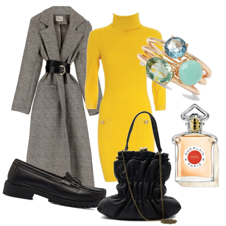 Outfit donna - My boyfriend. Stile Casual chic per Tutti i giorni. Abbinamento con profumi, vestiti, trench, anelli, mocassini, borse a spalla.