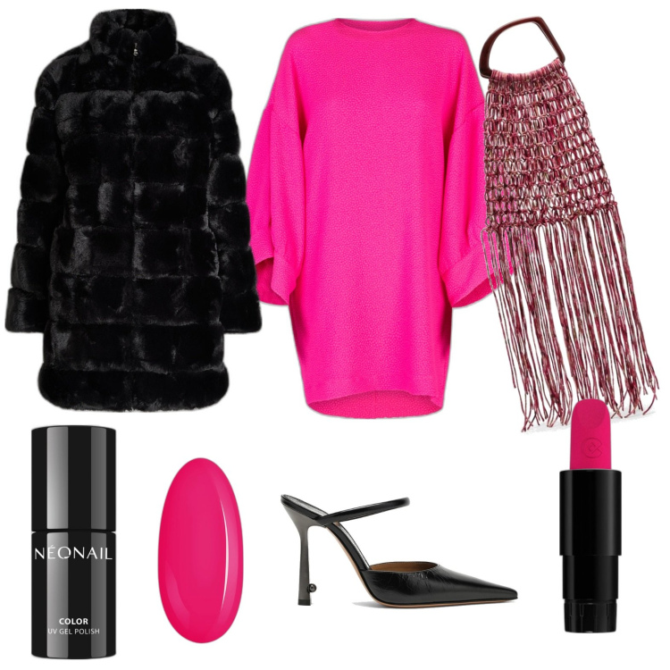 Outfit donna - Total look #1741181. Stile Chic per Serata fuori. Abbinamento con rossetti, smalti, vestiti corti, cappotti, borse a mano, décolleté.