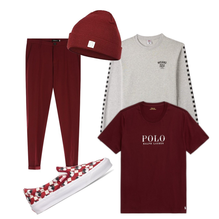 Outfit uomo - Anche in ufficio casual, perché no... Stile Casual per Ufficio. Abbinamento con felpe, pantaloni, t-shirt, sneakers, berretti.