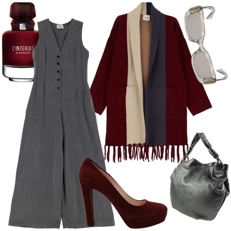 Outfit donna - Total look #1750285. Stile Casual chic per Ufficio. Abbinamento con borse a spalla, décolleté, profumi, cappotti, tute, occhiali da sole.