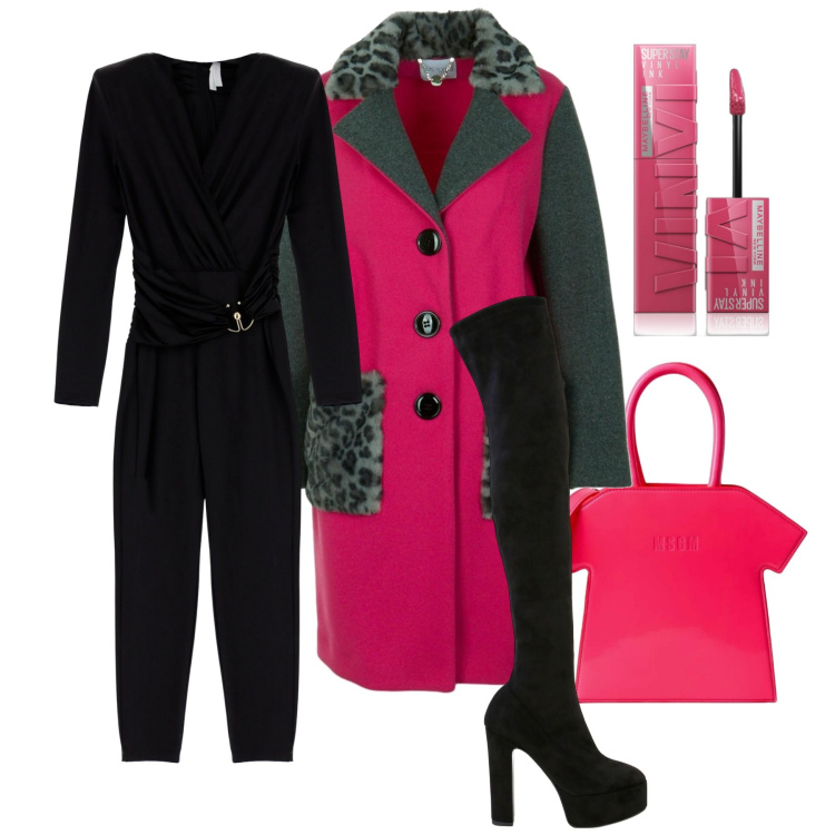 Outfit donna - Let\'s rock & let\'s roll. Stile Rock per Serata fuori. Abbinamento con rossetti, stivali sopra il ginocchio, tute, cappotti, borse a mano.