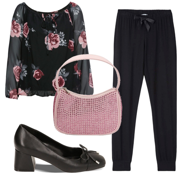Outfit donna - Total look #1757389. Stile Bon Ton per Ufficio. Abbinamento con bluse, pantaloni, décolleté, borse a spalla.