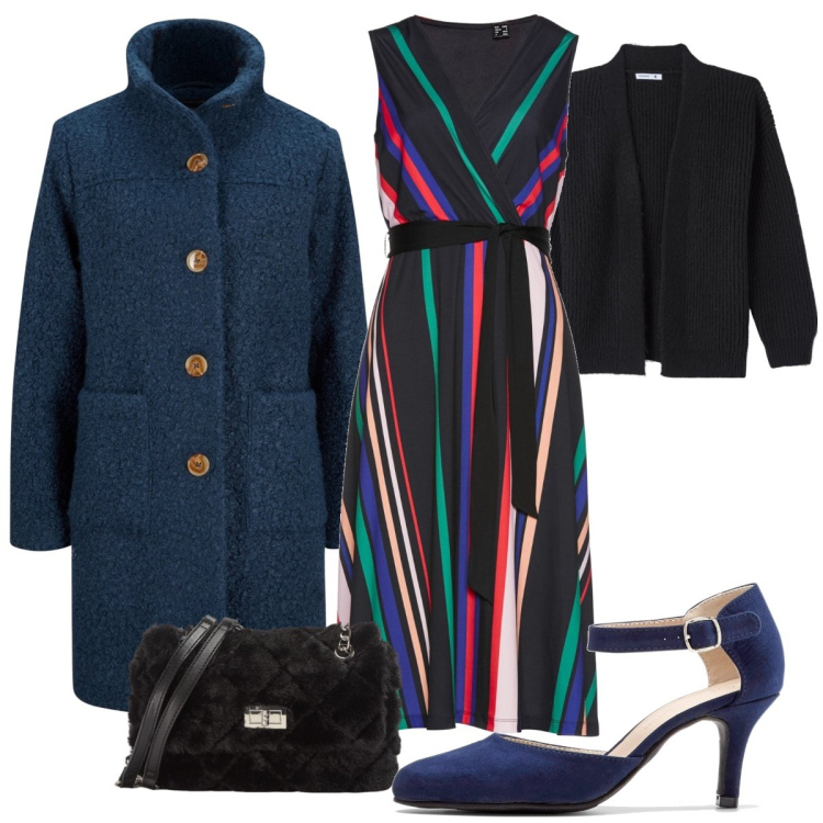 Outfit donna - Bantoa Day 3. Stile Trendy per Serata fuori. Abbinamento con cappotti, vestiti, décolleté, cardigans, borse a spalla.