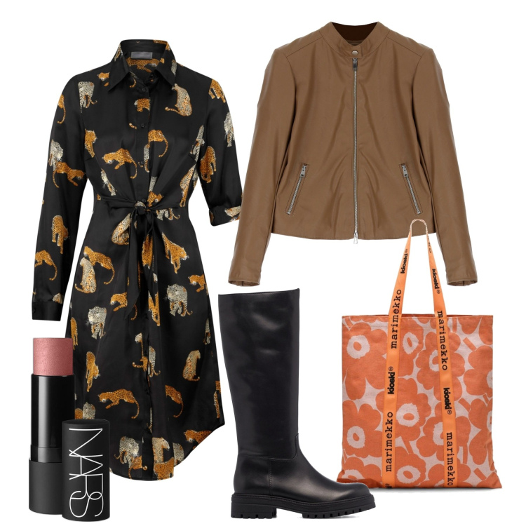 Outfit donna - Chemisier con orlo asimmetrico. Stile Casual chic per Tutti i giorni. Abbinamento con vestiti chemisier, blush, cappotti, stivali, borse tote.