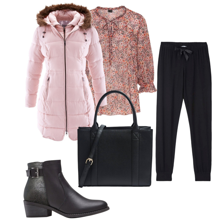 Outfit donna - Total look #1768567. Stile Basic per Tutti i giorni. Abbinamento con giacche, tuniche, stivaletti, pantaloni, shopping bag.