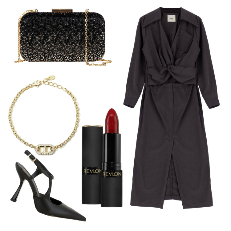 Outfit donna - Ombelico scoperto. Stile Sexy per Serata fuori. Abbinamento con rossetti, braccialetti, clutch, vestiti midi/longuette, décolleté.