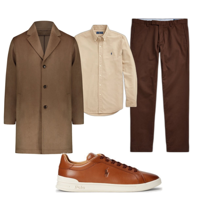 Outfit uomo - Total look #1769174. Stile Business/Elegante per Serata speciale. Abbinamento con pantaloni chino, sneakers, camicie, cappotti.