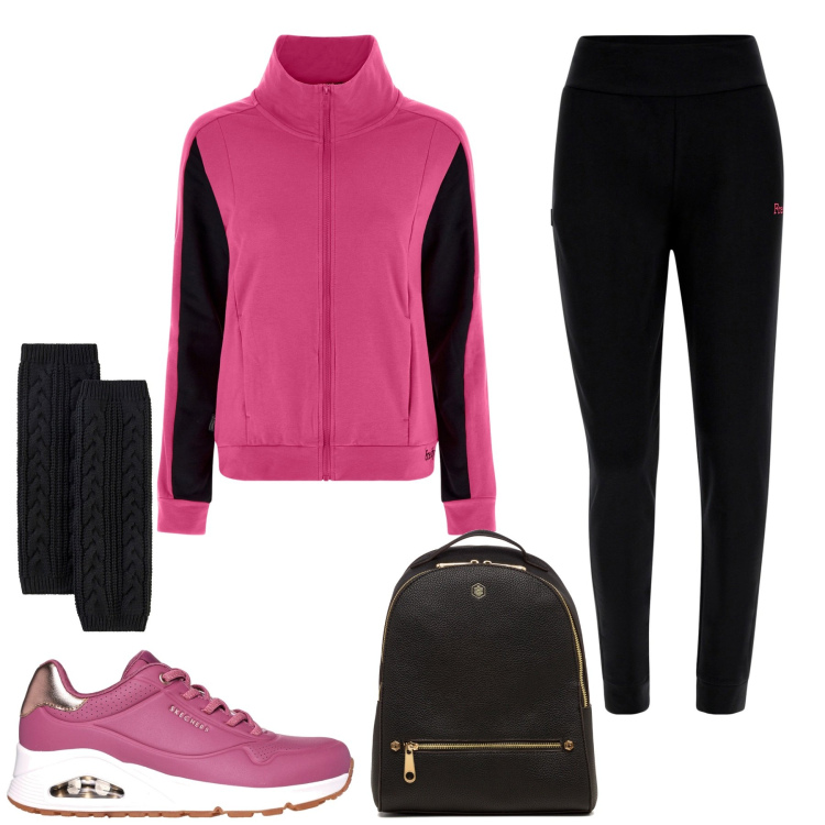 Outfit donna - Total look #1770293. Stile Casual per Sport. Abbinamento con calzini, tute, zaini, sneakers.