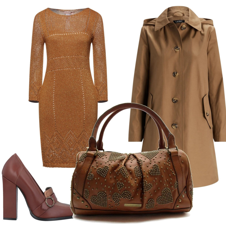 Outfit donna - Yoox. Stile Casual chic per Serata fuori. Abbinamento con vestiti corti, cappotti, mocassini, borse a mano.