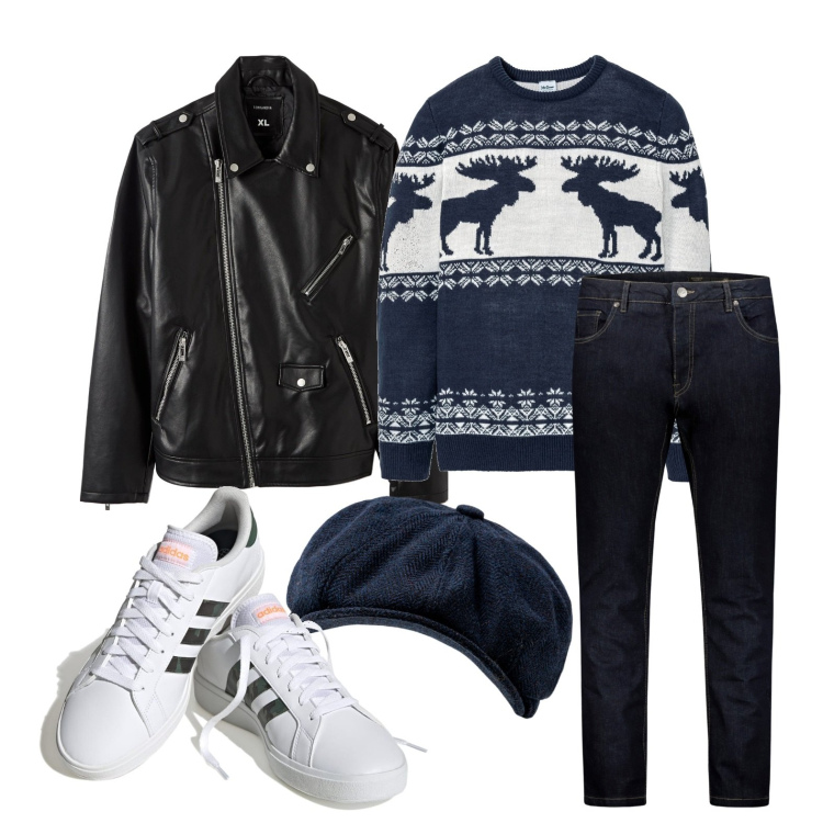 Outfit uomo - Ghost outfitter - dicembre. Stile Casual per Tutti i giorni. Abbinamento con maglieria, cappotti, sneakers, jeans, cappelli.